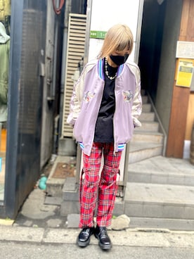 「ROYAL FLASH（ロイヤルフラッシュ）のアイテム」を使った、ミカさん（レディース・166cm）の秋コーディネート