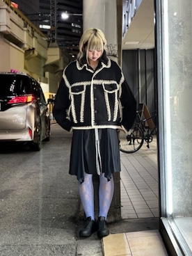 「amok（アモク）のアイテム」を使った、ミカさん（レディース・166cm）の秋コーディネート