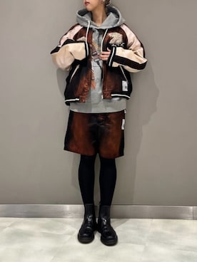 「ロイヤルフラッシュ」｜「アイテム（ジャケット/アウター）」を使った、ミカさん（レディース・166cm）の冬コーディネート