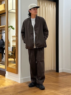 「イチ推しジャケットスタイル」｜「アイテム（スニーカー）」を使った、キムラさん（メンズ・177cm）の秋コーディネート