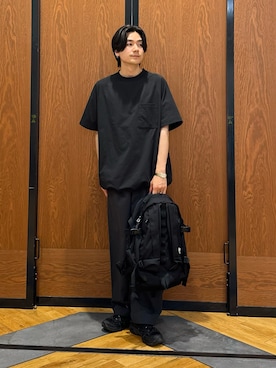 「MARMOT（マーモット）のアイテム」を使った、キムラさん（メンズ・177cm）の春コーディネート