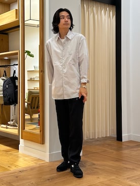 「アイテム（ドレスシューズ）」を使った、キムラさん（メンズ・177cm）の秋コーディネート
