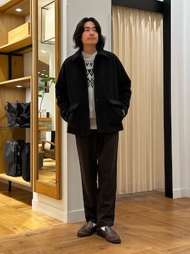 「アイテム（テーラードジャケット）」を使った、キムラさん（メンズ・177cm）の秋コーディネート