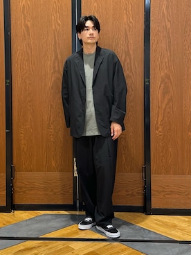 「Snow Peak（スノーピーク）のアイテム」を使った、キムラさん（メンズ・177cm）の春コーディネート