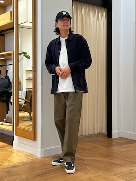 「アイテム（テーラードジャケット）」を使った、キムラさん（メンズ・177cm）の秋コーディネート