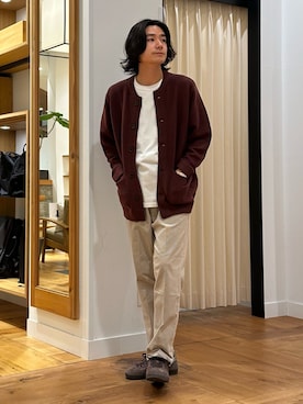 「季節の変わり目羽織コーデ」｜キムラさん（メンズ・177cm）の秋コーディネート