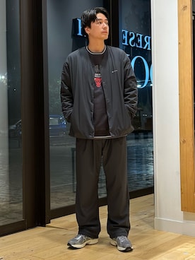 「URBAN RESEARCH DOORS」｜「アイテム（その他アウター）」を使った、キムさん（メンズ・177cm）の秋コーディネート