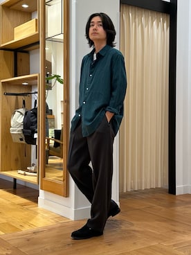 「アイテム（シューズ小物/雑貨）」を使った、キムラさん（メンズ・177cm）の秋コーディネート
