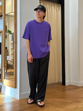 「ここでしか手に入らない別注アイテム」｜キムラさん（メンズ・177cm）の夏コーディネート