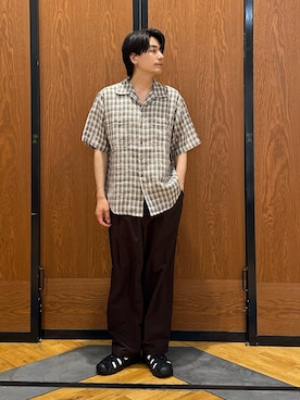 「FORK&SPOON（フォークアンドスプーン）のアイテム（トップス）」を使った、キムラさん（メンズ・177cm）の春コーディネート