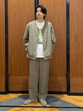 「MARMOT（マーモット）のアイテム」を使った、キムラさん（メンズ・177cm）の春コーディネート