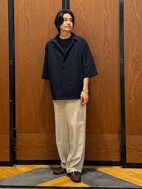 「EKAL（エカル）のアイテム」を使った、キムラさん（メンズ・177cm）の夏コーディネート