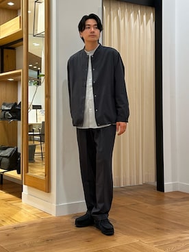 「アイテム（ブルゾン）」を使った、キムラさん（メンズ・177cm）の春コーディネート