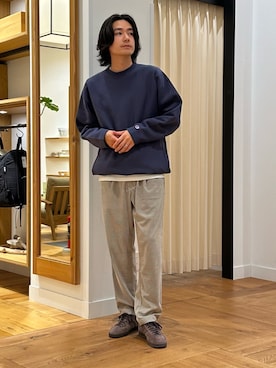「Champion（チャンピオン）のアイテム」を使った、キムラさん（メンズ・177cm）の秋コーディネート
