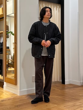 「季節の変わり目羽織コーデ」｜キムラさん（メンズ・177cm）の秋コーディネート