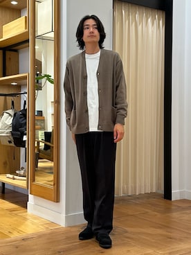 「アイテム（シューズ小物/雑貨）」を使った、キムラさん（メンズ・177cm）の秋コーディネート