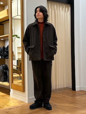 「アイテム（テーラードジャケット）」を使った、キムラさん（メンズ・177cm）の秋コーディネート