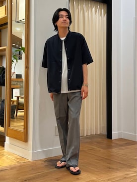 「機能性素材」｜キムラさん（メンズ・177cm）の夏コーディネート