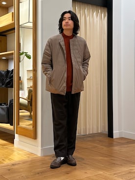 「オトナカジュアル」｜キムラさん（メンズ・177cm）の冬コーディネート