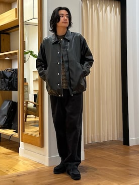 「季節の変わり目羽織コーデ」｜キムラさん（メンズ・177cm）の秋コーディネート