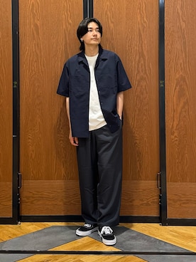 「EKAL（エカル）のアイテム」を使った、キムラさん（メンズ・177cm）の夏コーディネート