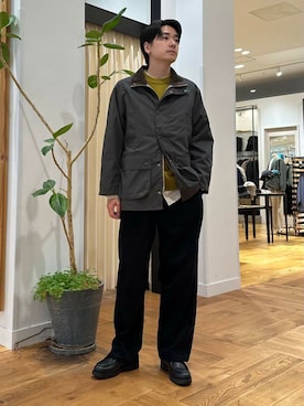 「寒い」｜「アイテム（その他アウター）」を使った、キムラさん（メンズ・177cm）の秋コーディネート