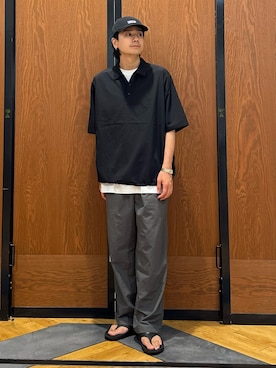 「EKAL（エカル）のアイテム」を使った、キムラさん（メンズ・177cm）の夏コーディネート