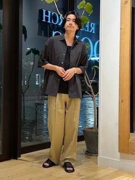 「帰省コーデ」｜キムラさん（メンズ・177cm）の夏コーディネート