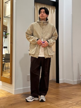 「Snow Peak（スノーピーク）のアイテム」を使った、キムラさん（メンズ・177cm）の春コーディネート