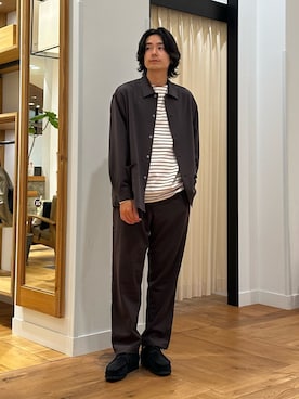 「アイテム（その他シューズ）」を使った、キムラさん（メンズ・177cm）の秋コーディネート