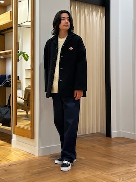 「アイテム（テーラードジャケット）」を使った、キムラさん（メンズ・177cm）の冬コーディネート