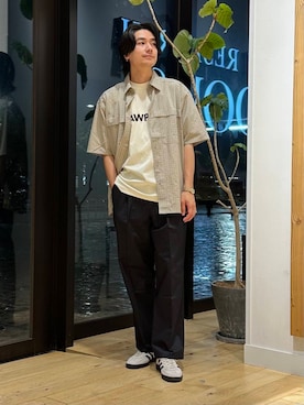 「ここでしか手に入らない別注アイテム」｜キムラさん（メンズ・177cm）の夏コーディネート