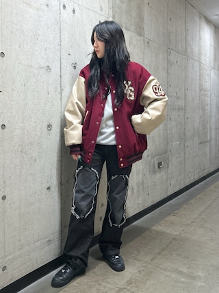 【最終値下げ】X-girl スタジャン ダークグリーン/ベージュ 楽天市場】X-girl エックスガール スタジャン レディース 送料