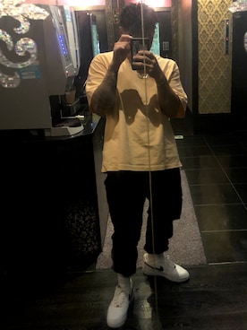 「H&M（エイチ・アンド・エム）のアイテム（Tシャツ/カットソー）」を使った、T.Tさん（メンズ・167cm）の夏コーディネート