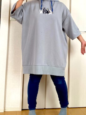 「Design Tshirts Store graniph（デザイン　ティーシャツ　ストア　グラニフ）のアイテム（トップス）」を使った、10ma10kさん（レディース・148cm）の冬コーディネート