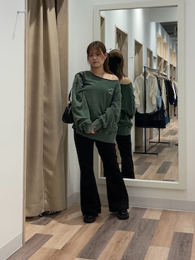 「CPCM」｜「アイテム（スウェット）」を使った、みおさん（レディース・155cm）の秋コーディネート
