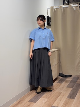 「クロップド丈」｜みおさん（レディース・156cm）の春コーディネート