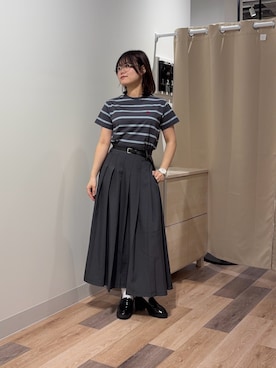 「クロップド丈」｜みおさん（レディース・156cm）の春コーディネート