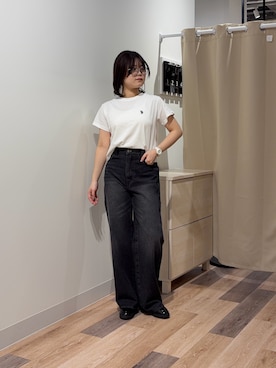 「クロップド丈」｜みおさん（レディース・156cm）の春コーディネート