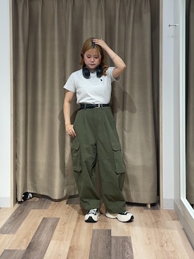 「アイテム（カーゴパンツ）」を使った、みおさん（レディース・155cm・20代）の夏コーディネート