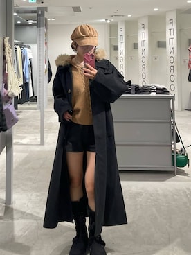 「アイテム（キャスケット）」を使った、itoru1003さん（レディース・159cm）の秋コーディネート