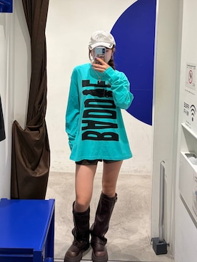 「as you are（アズユーアー）の★K-POPアイドル着用　ASUR／ダメージスタッズキャップ（キャップ、グレー系）」を使った、itoru1003さん（レディース）の秋コーディネート