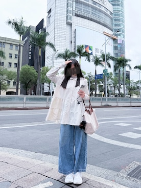 「LONGCHAMP（ロンシャン）のアイテム」を使った、chichi0604さん（レディース・160cm）の秋コーディネート