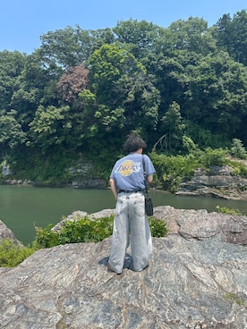 「NBA（エヌビーエー）のアイテム」を使った、akさん（メンズ・170cm）の夏コーディネート