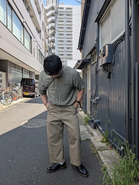 「アイテム（ブーツ）」を使った、furugitarouさん（メンズ・170cm）の夏コーディネート