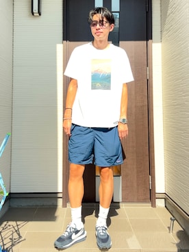 「アイテム（リング）」を使った、ATSUさん（メンズ・182cm・30代）の夏コーディネート
