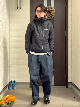 「アイテム（腕時計）」を使った、ATSUさん（メンズ・182cm）の冬コーディネート