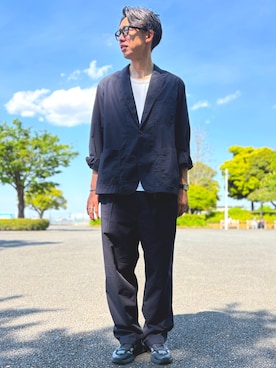 「HAMILTON(ハミルトン)のアイテム」を使った、ATSUさん(メンズ・182cm)の春コーディネート