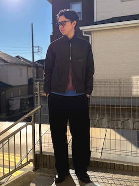 「HAMILTON（ハミルトン）のアイテム」を使った、ATSUさん（メンズ・182cm）の冬コーディネート