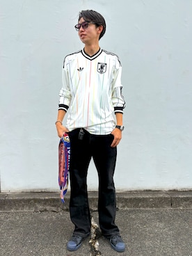 「Levi's（リーバイス）のアイテム（パンツ）」を使った、ATSUさん（メンズ・182cm）の夏コーディネート